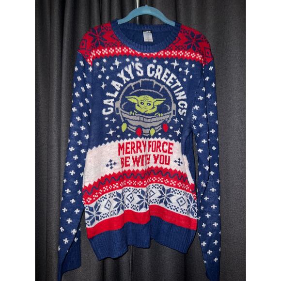 Ugly Christmas Sweater Xmas Size Large Star Wars - Picture 1 of 3